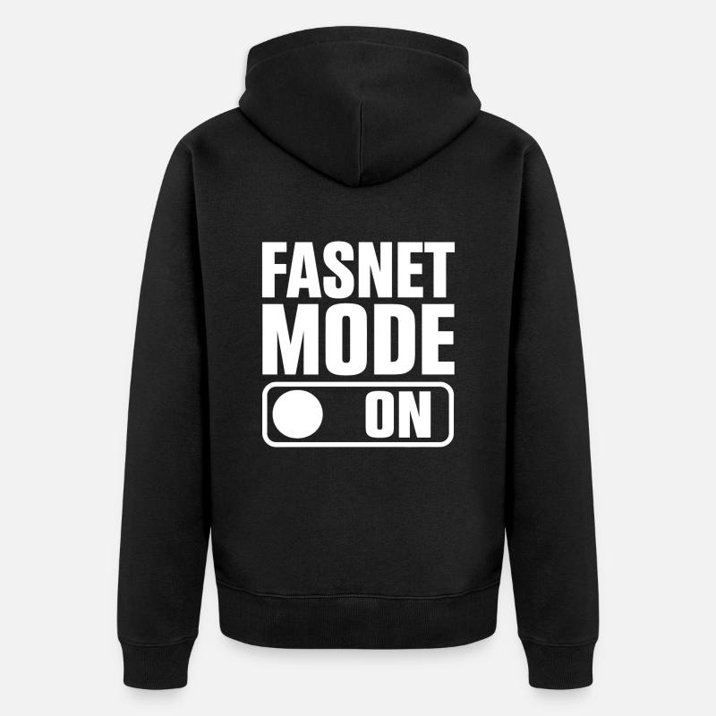 Fasnet Mode On - Unisex Premium Bio Zip Hoodie - Schwarz