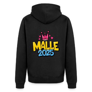 Malle 2025 Mallorca Fans Dictons - Veste à capuche bio Premium Unisexe - noir - Dos - Nico (187cm)