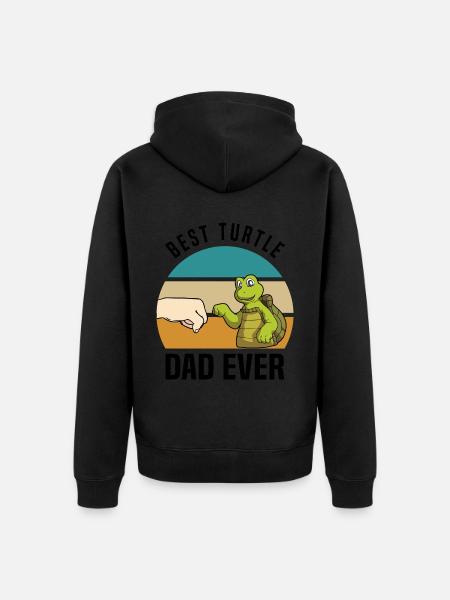 Tortoises - Unisex Premium Organic Zip Hoodie - black