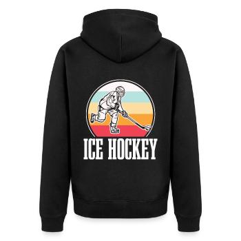 Eishockey Hockey sur glace - Veste à capuche bio Premium Unisexe - noir - Dos - Nico (187cm)