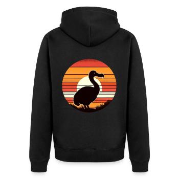 Dodo - Veste à capuche bio Premium Unisexe - noir - Dos - Nico (187cm)