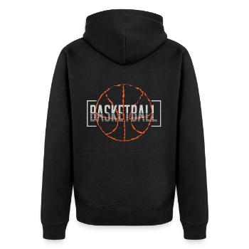 Basket-ball Basketteurs Joueurs - Veste à capuche bio Premium Unisexe - noir - Dos - Nico (187cm)