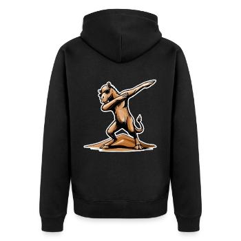 Cool Dab Dance Dromedary – Desert Fun à Dubaï - Veste à capuche bio Premium Unisexe - noir - Dos - Nico (187cm)