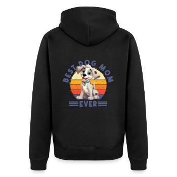 Hund Meilleur chien maman de tous les temps Beste Hunde Mama Mutter - Veste à capuche bio Premium Unisexe - noir - Dos - Nico (187cm)