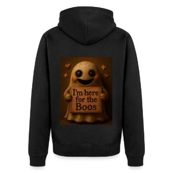 Halloween fantôme effrayant costume cadeau - Veste à capuche bio Premium Unisexe - noir - Dos - Nico (187cm)