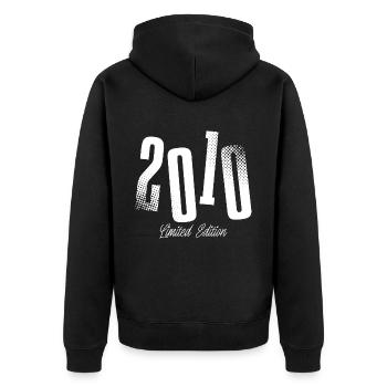 2010 Année de naissance Année de naissance - Veste à capuche bio Premium Unisexe - noir - Dos - Nico (187cm)