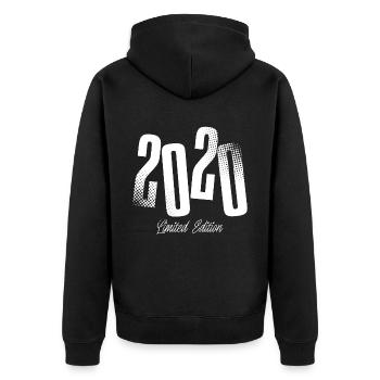 2020 Année de naissance Année de naissance - Veste à capuche bio Premium Unisexe - noir - Dos - Nico (187cm)