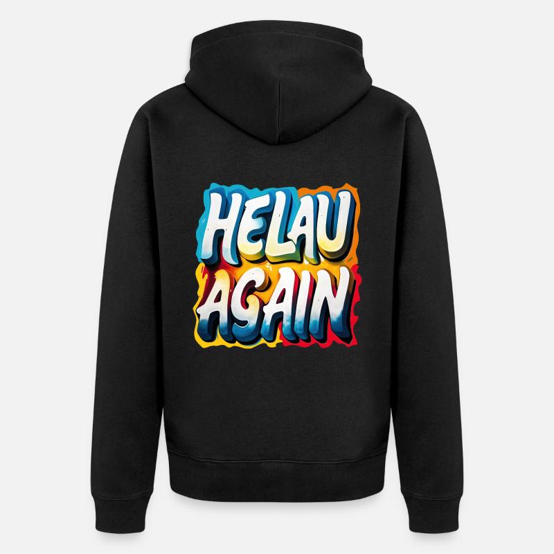 Helau Again Carnaval Carnaval - Veste à capuche bio Premium Unisexe - noir