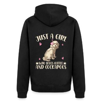 Cockapoo - Veste à capuche bio Premium Unisexe - noir - Dos - Nico (187cm)
