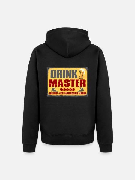 Drink Master - Unisex Premium Bio Zip Hoodie - Schwarz