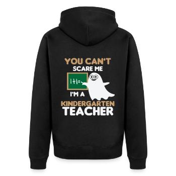 Teacher elementary school teacher school teacher training - Unisex Premium Organic Zip Hoodie - black - Back - Nico (187cm)