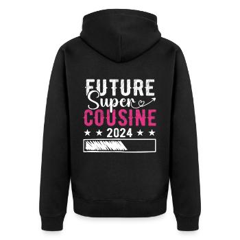 Future Super Cousine 2024 - Veste à capuche bio Premium Unisexe - noir - Dos - Nico (187cm)