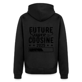 Future Super Cousine 2025 - Veste à capuche bio Premium Unisexe - noir - Dos - Nico (187cm)