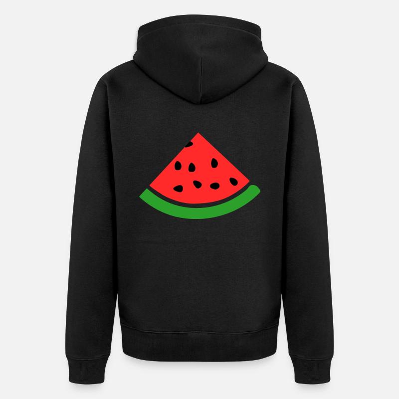 Melon pastèque - Veste à capuche bio Premium Unisexe - noir