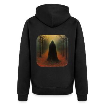 Démon des ténèbres - Veste à capuche bio Premium Unisexe - noir - Dos - Nico (187cm)