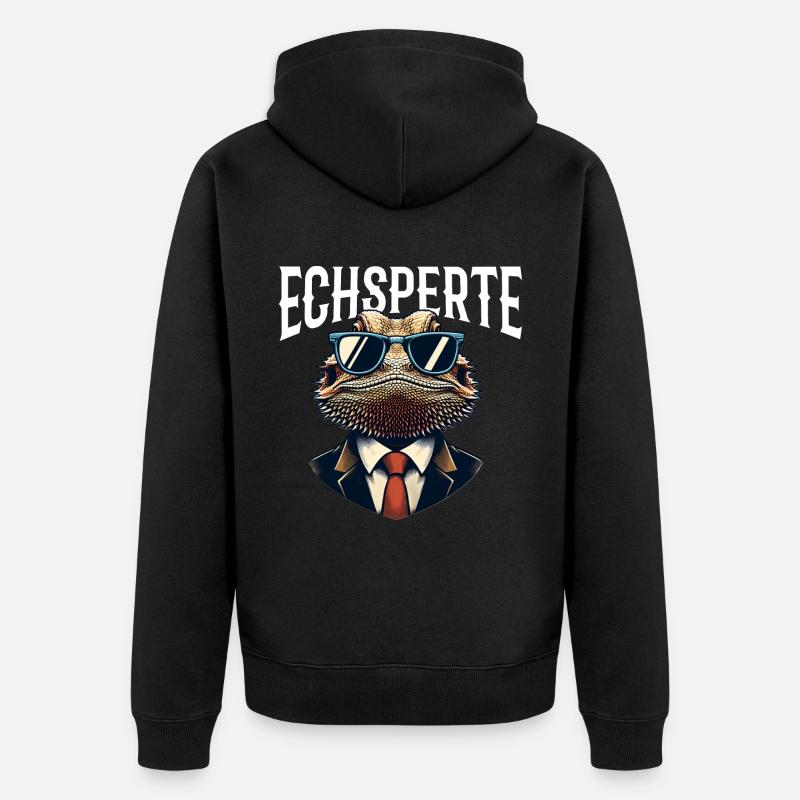 Dragons barbus Echsperte - Veste à capuche bio Premium Unisexe - undefined
