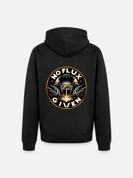 no flux given 9 - Unisex Premium Organic Zip Hoodie - black