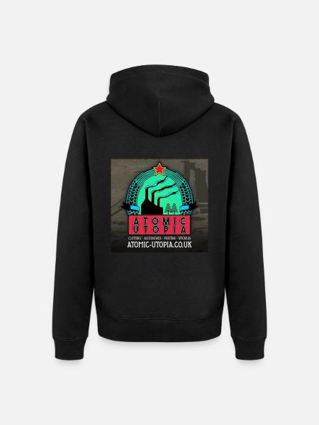 Atomic Utopia - Website Promo - Unisex Premium Organic Zip Hoodie - black