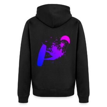 Kitesurfer Kitesurf Kite Kitesurfing Kiting - Veste à capuche bio Premium Unisexe - noir - Dos - Nico (187cm)