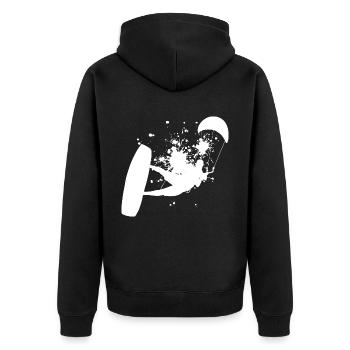 Kitesurf Hommes Kitesurf Kitesurf Kitesurf Kite - Veste à capuche bio Premium Unisexe - noir - Dos - Nico (187cm)