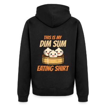 Cuisine asiatique chinoise Dim sum I Cadeau - Veste à capuche bio Premium Unisexe - noir - Dos - Nico (187cm)