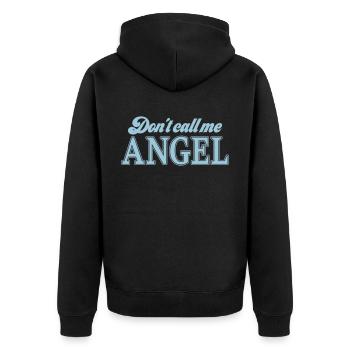 | changeable de couleur Ne m’appelez pas un ange - Veste à capuche bio Premium Unisexe - noir - Dos - Nico (187cm)