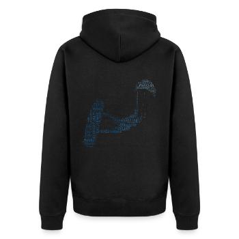 Kite Kitesurfen Kitesurfer Kitesurfing Kitesurf - Veste à capuche bio Premium Unisexe - noir - Dos - Nico (187cm)