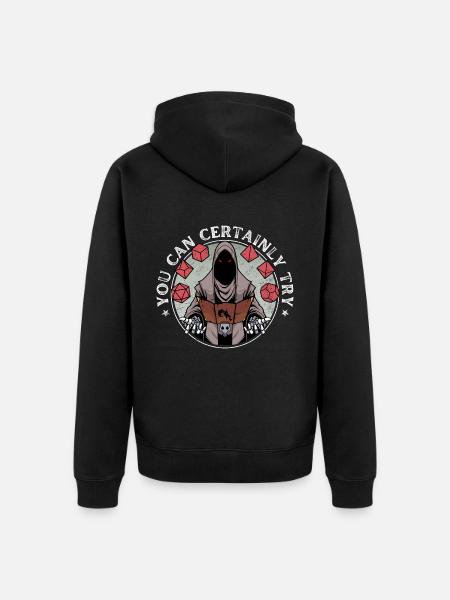 Dragons you can certainly try DM mystique - Unisex Premium Organic Zip Hoodie - black