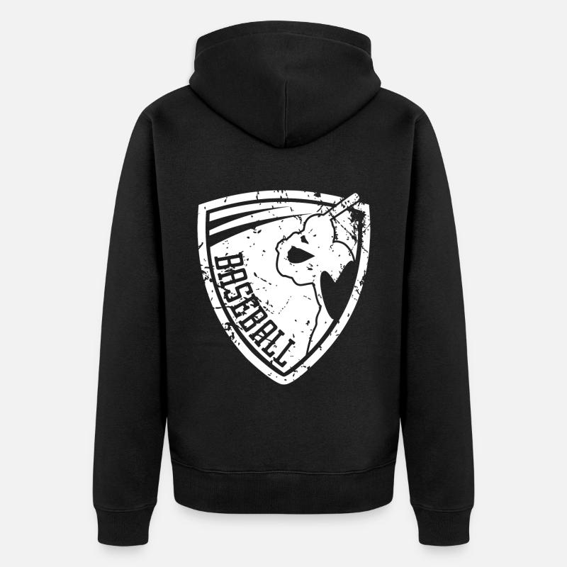 Base-ball - Veste à capuche bio Premium Unisexe - noir