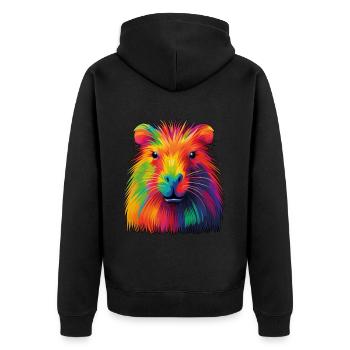 Capybara - Veste à capuche bio Premium Unisexe - noir - Dos - Nico (187cm)