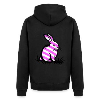 Lapin de Pâques Pâques - Veste à capuche bio Premium Unisexe - noir - Dos - Nico (187cm)