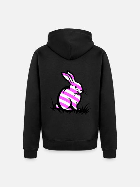 Easter Bunny Easter - Unisex Premium Organic Zip Hoodie - black
