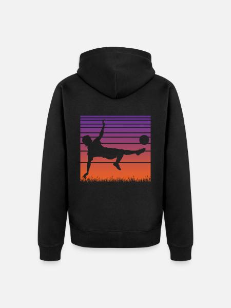 Soccer Soccer Players - Unisex Premium Organic Zip Hoodie - black