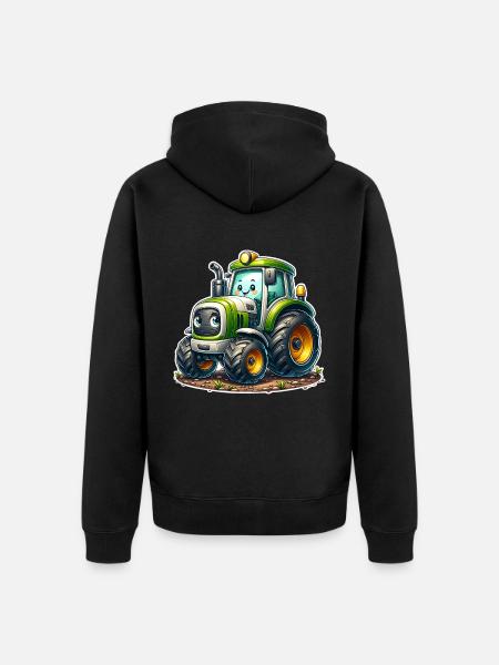 Tractor - Unisex Premium Organic Zip Hoodie - black