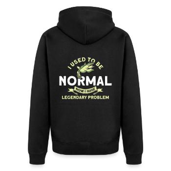 Cryptozoologie Kryptoide Monster Nerd Cadeau - Veste à capuche bio Premium Unisexe - noir - Dos - Nico (187cm)