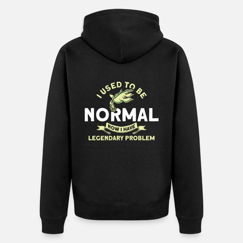 Cryptozoology Kryptoide Monster Nerd Gift - Unisex Premium Organic Zip Hoodie - black