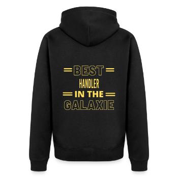 Le meilleur de tous les temps dans le gestionnaire de galaxies - Veste à capuche bio Premium Unisexe - noir - Dos - Nico (187cm)