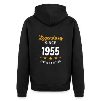 Légendaire depuis 1955 - Veste à capuche bio Premium Unisexe - noir - Dos - Nico (187cm)