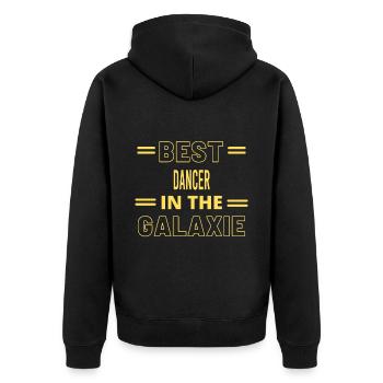 Best Ever IN THE GALAXIE DANCER - Unisex Premium Organic Zip Hoodie - black - Back - Nico (187cm)