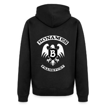 Bonames - Veste à capuche bio Premium Unisexe - noir - Dos - Nico (187cm)