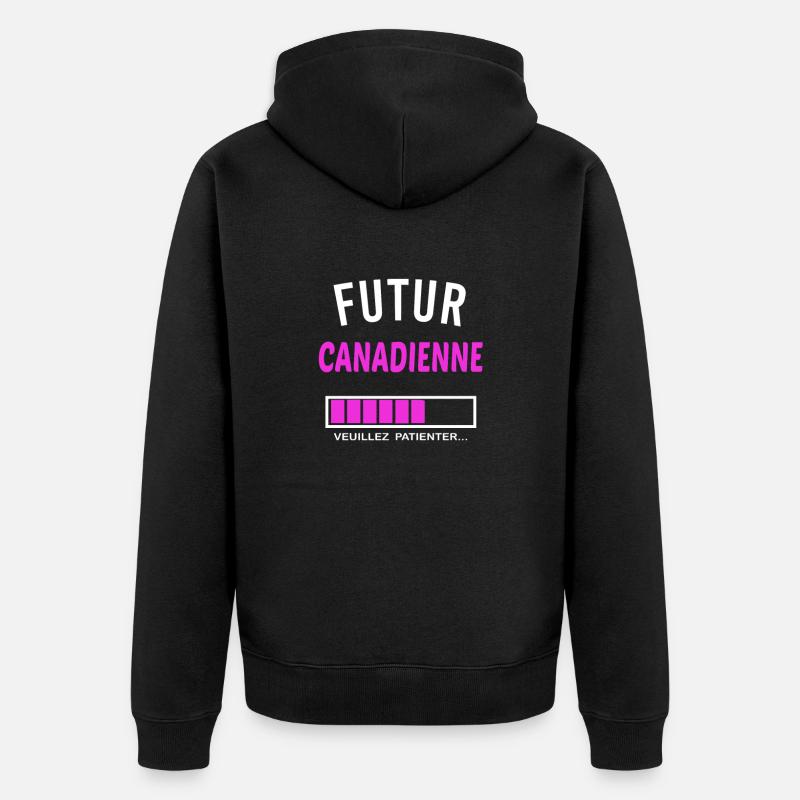futur Canadienne - Veste à capuche bio Premium Unisexe - noir