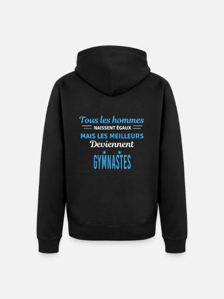 Je suis peut-être vieux GUITARISTE - Veste à capuche bio Premium Unisexe - noir