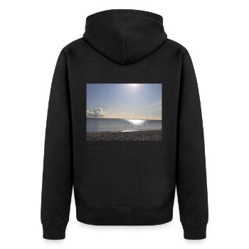 L’amour de la mer Baltique - Veste à capuche bio Premium Unisexe - noir - Dos - Nico (187cm)