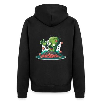 L’ascension des zombies - Veste à capuche bio Premium Unisexe - noir - Dos - Nico (187cm)