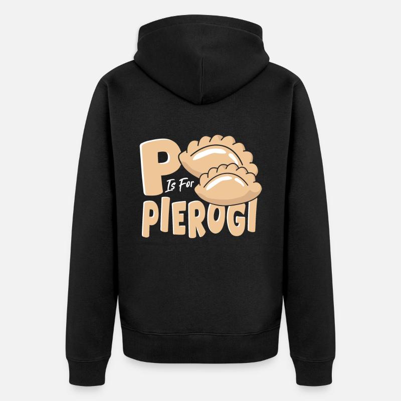 P comme Pierogi - Veste à capuche bio Premium Unisexe - noir