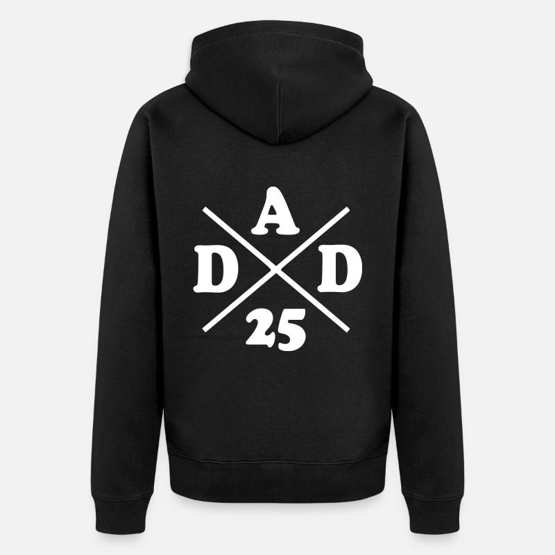 Dad 25 - Veste à capuche bio Premium Unisexe - noir