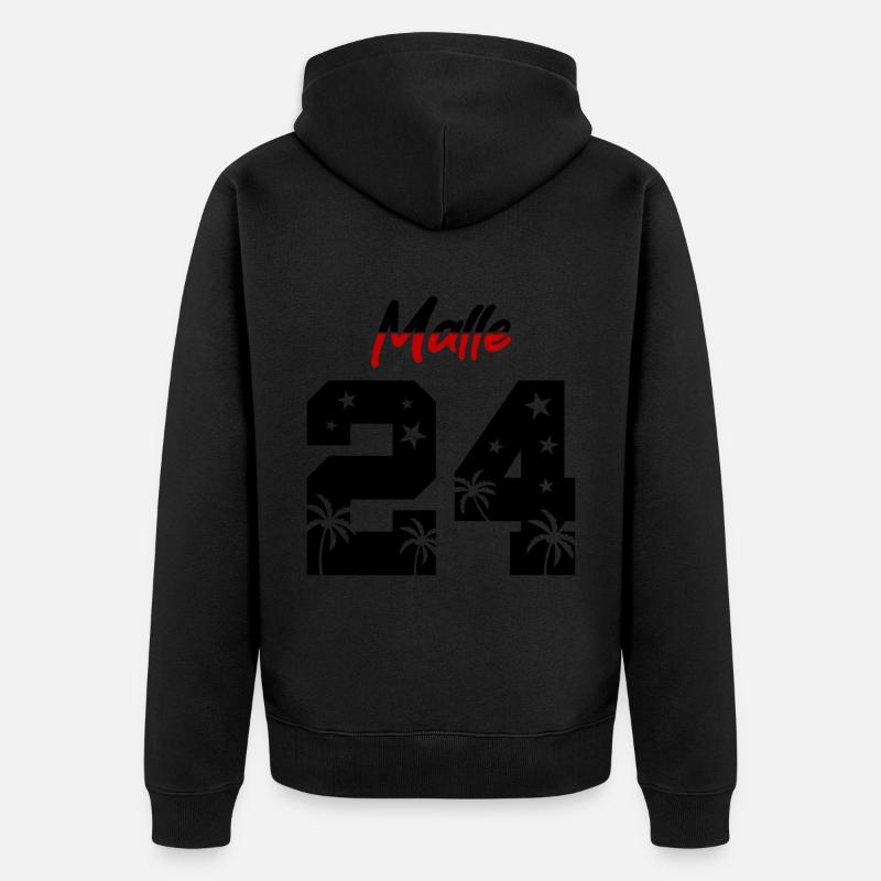 Malle 24 - Veste à capuche bio Premium Unisexe - noir