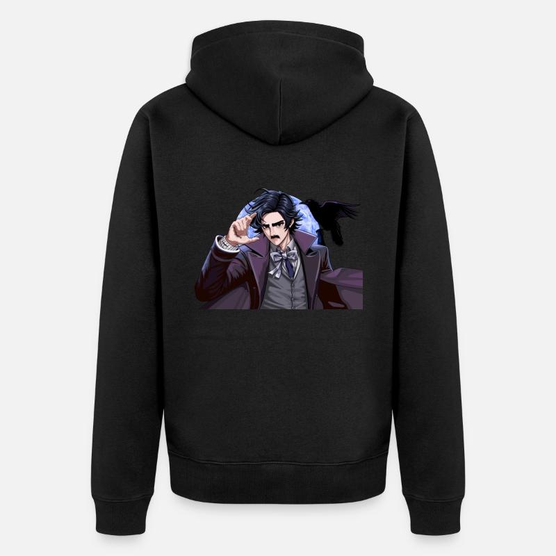 Edgar Allan Poe - Veste à capuche bio Premium Unisexe - noir