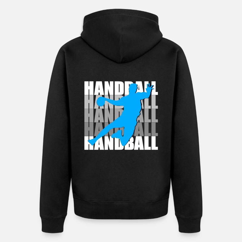 Handball - Veste à capuche bio Premium Unisexe - noir