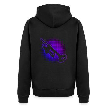 Trompete Trompetenspieler Trompeter Trompeter Trompeteur - Veste à capuche bio Premium Unisexe - noir - Dos - Nico (187cm)